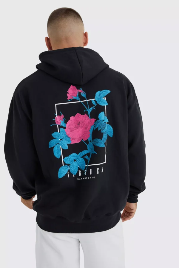 OVERSIZED VIRTUES GRAPHIC HOODIE